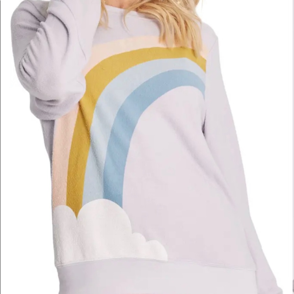 Wildfox Bbj Rainbow Cloud Sweatshirt - Picture 2 of 10